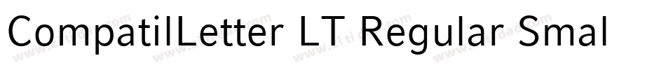 CompatilLetter LT Regular Small Caps字体转换